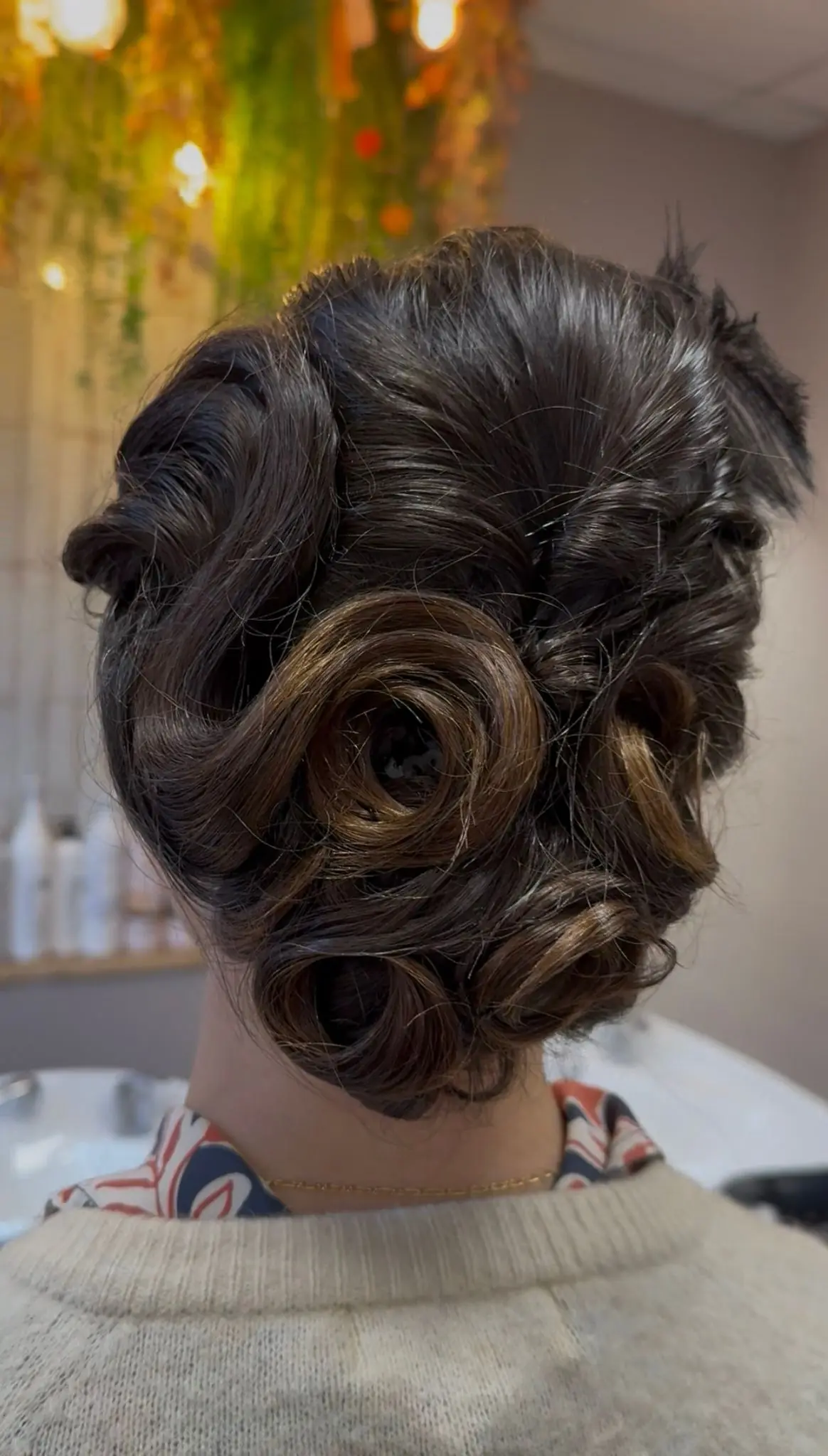 Chignon torsadé soirée